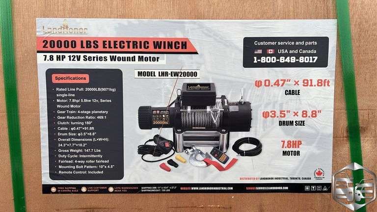 Landhonor 20000 LBS Electric Winch