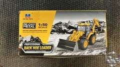 HUINA 1:50 Scale Die-Cast Metal Back Hoe Loader
