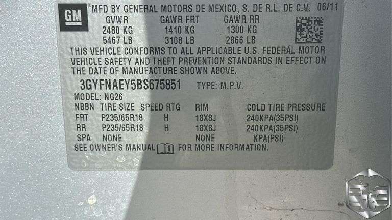 2011 Cadillac SRX Luxury