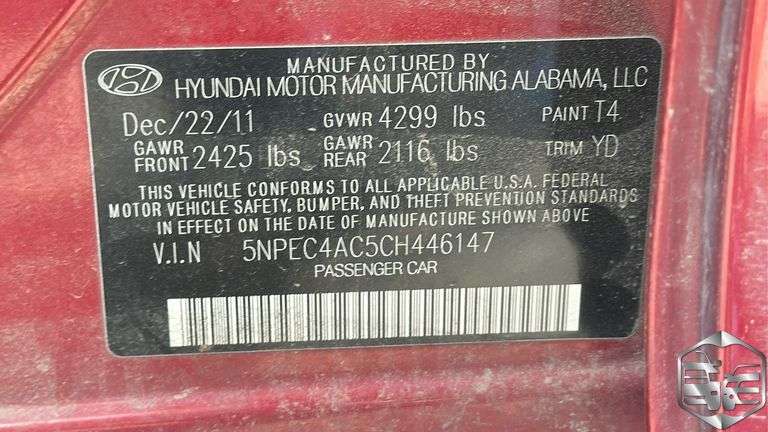 2012 Hyundai Sonata Limited SE