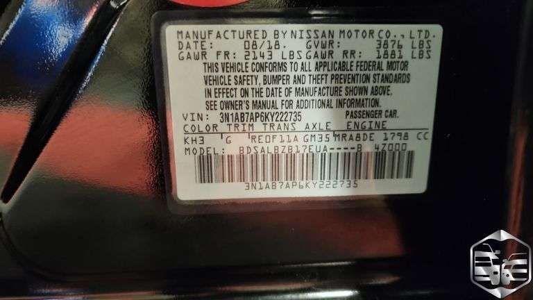 2019 Nissan Sentra  S