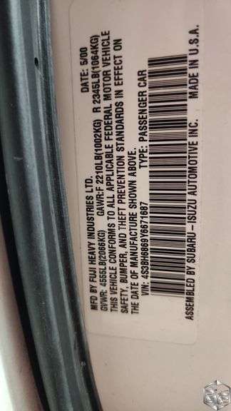 2000 Subaru Outback  Limited