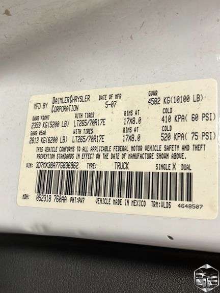 2007 Dodge Ram 3500 Laramie with 2002 Ponderosa PM