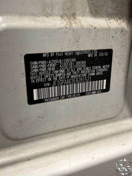 2014 Subaru Impreza  20.I