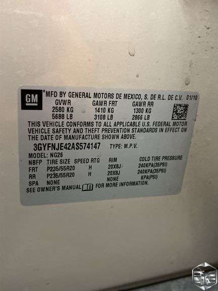 2010 Cadillac SRX Performance