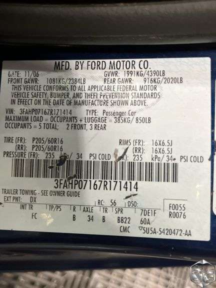 2007 Ford Fusion SE