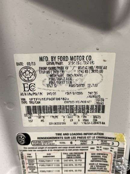 2013 Ford F150 XLT