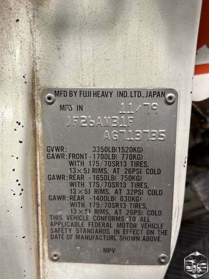 1980 Subaru DL1600