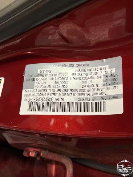 2008 Mazda CX-9  Sport
