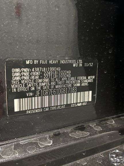 2013 Subaru Impreza WRX