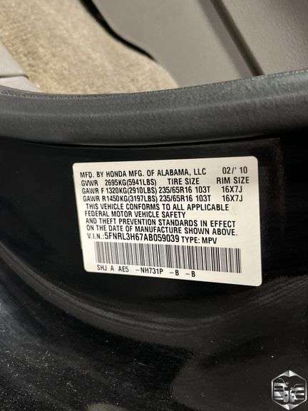 2010 Honda Odyssey EX-L