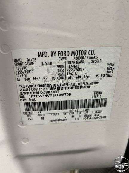 2008  Ford  F150  FX4