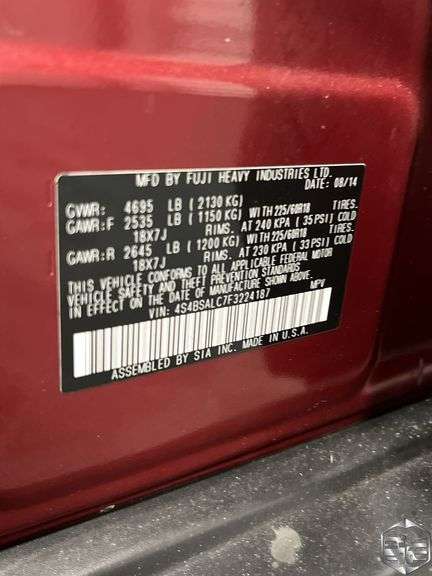 2015  Subaru  Outback  2.5i Limited