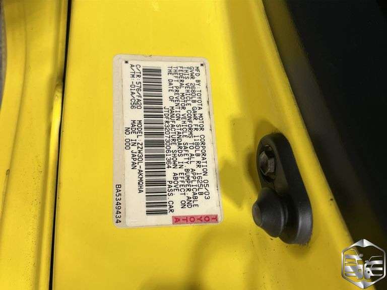 2003  Toyota  MR2   Spyder