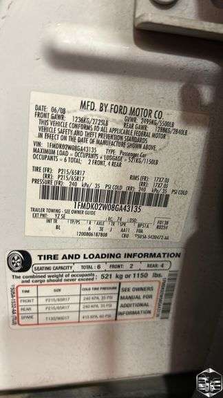 2008  Ford  Taurus   SEL