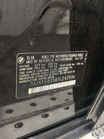 2007  BMW  X5   4.8i