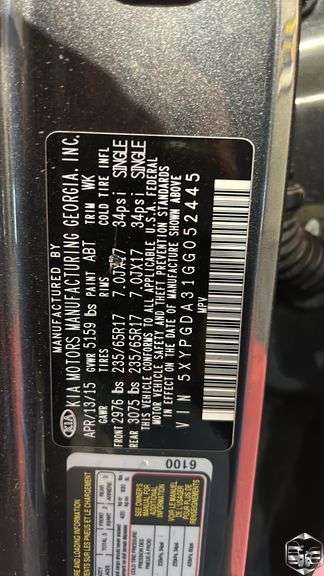 2016  Kia  Sorento   LX