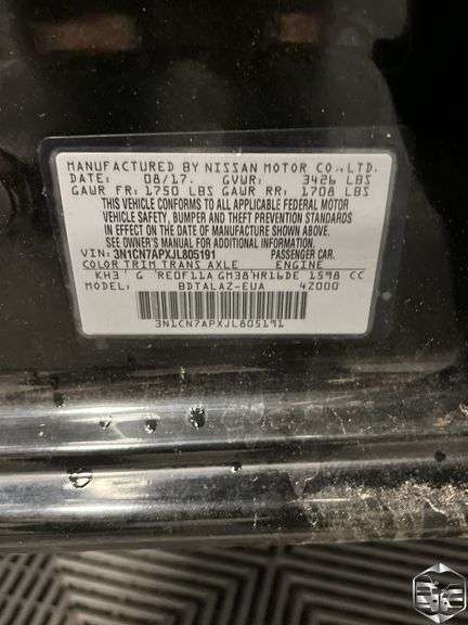 2018  Nissan  Versa  S Plus