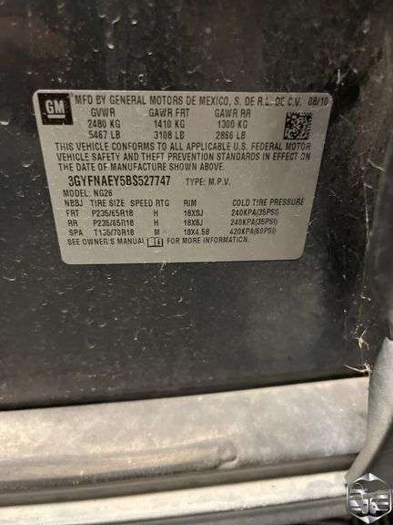 2011  Cadillac  SRX   Luxury