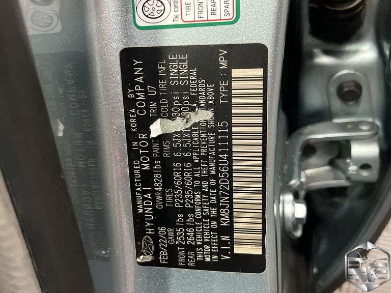 2006  Hyundai  Tucson  GLS