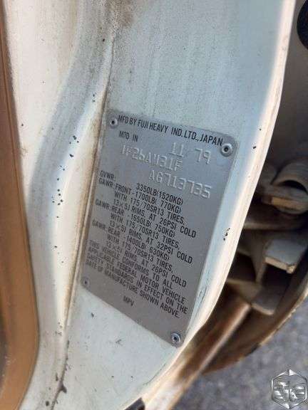 1980  Subaru  DL1600