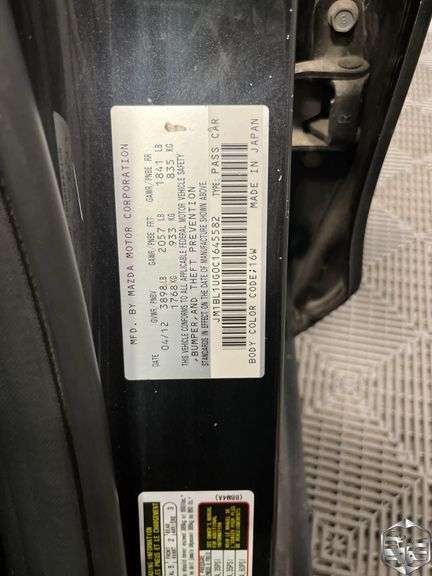 2012  Mazda  Mazda3  i Sport
