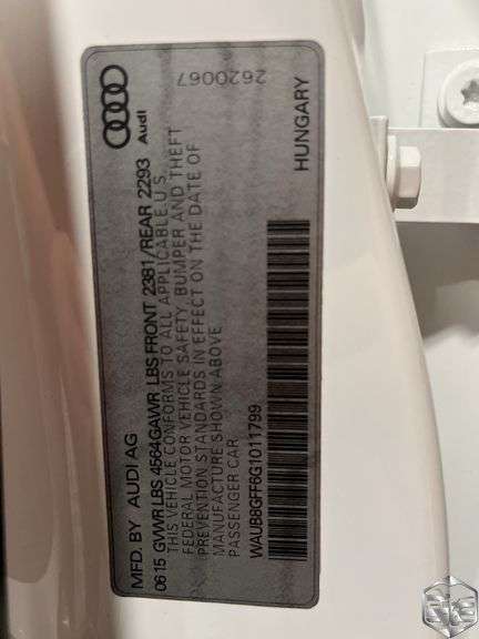 2016  Audi  A3  2.0T Quattro Premium