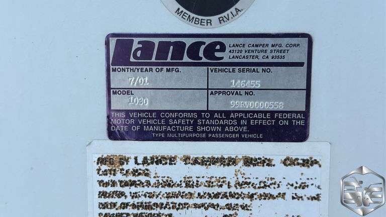 2001  Lance  1030