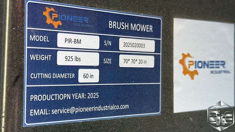Pioneer Industrial Skid Steer Brush Mower