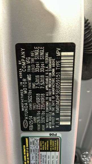 2014  Hyundai  Santa Fe  GLS
