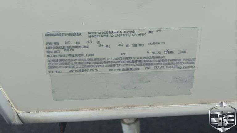 2001  Northwood  Arctic Fox  25STT