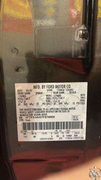 2007  Ford  F150   XLT