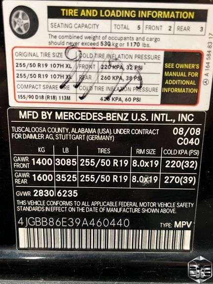 2009  Mercedes-Benz  M Class  ML350 4MATIC