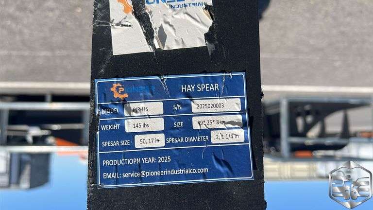 Pioneer Industrial Skid Steer Hay Spear