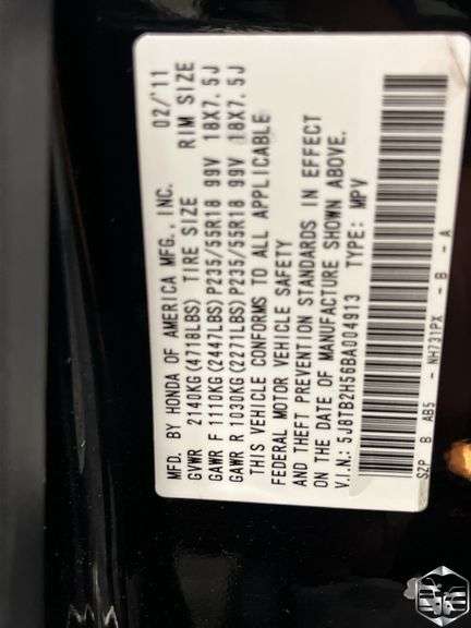 2011  Acura  RDX   W/Tech