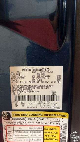 2014  Ford  F150  Lariat