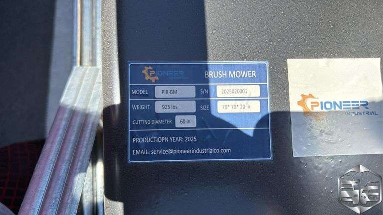 Pioneer Industrial Skid Steer Brush Mower
