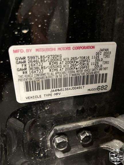 2004  Mitsubishi  Montero  Limited