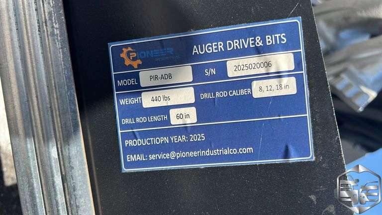 Pioneer Industrial Skid Steer Auger Drive and Bits