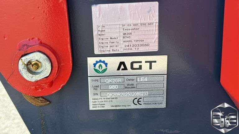 AGT Industrial QK20R Mini Excavator