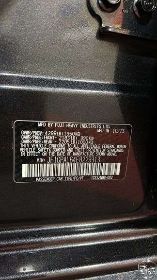 2014  Subaru  Impreza   Sport