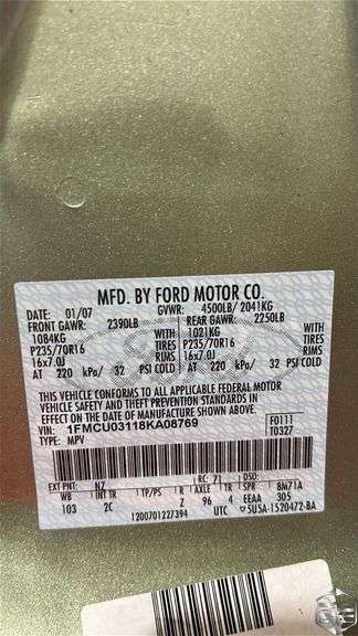 2008  Ford  Escape   XLT