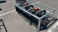 Pioneer Industrial Skid Steer Rock Bucket Grapple