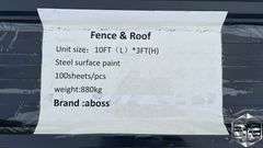 ABOSS 100 Sheets Metal Siding 3’ x 10’
