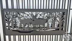 AllMetal 7’ x 20’ Metal Farm Driveway Gate