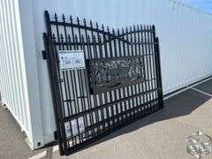 AllMetal 7’ x 20’ Metal Farm Driveway Gate