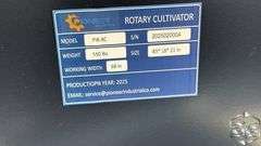 Pioneer Industrial Skid Steer Rotary Cultivator