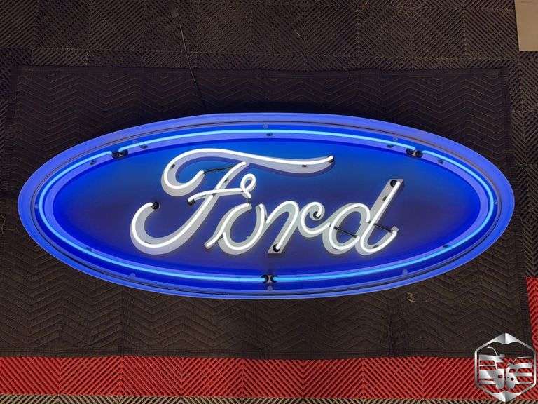 Neon Ford Logo Sign